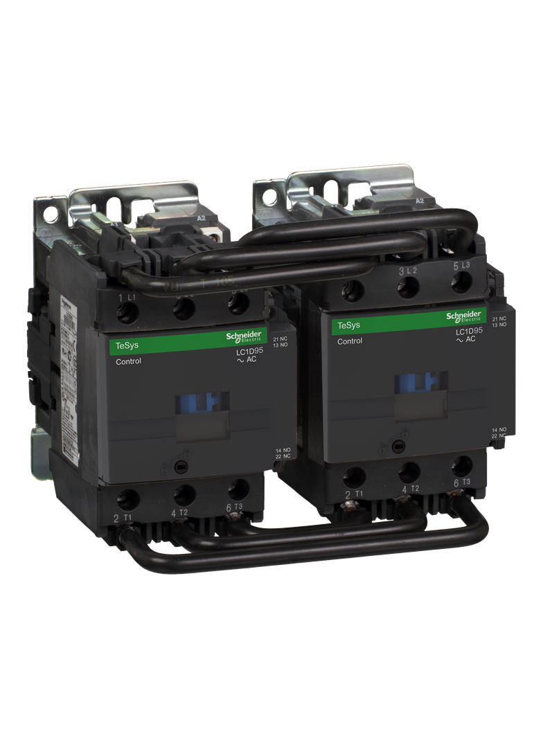 Stycznik nawrotny I=95A AC-3 napięcie cewki 230 V AC LC2D95P7 Schneider