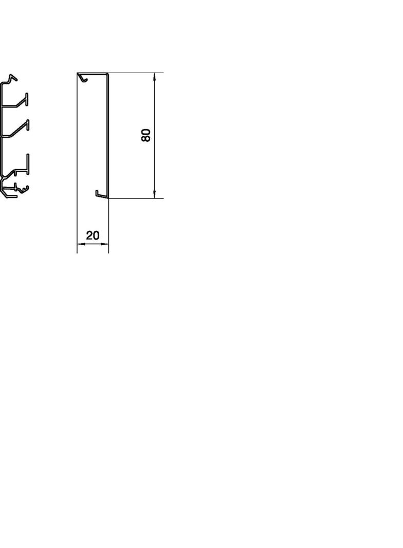 tehalit.SL Pokrywa 20x80 czarny SL2008029011 HAGER