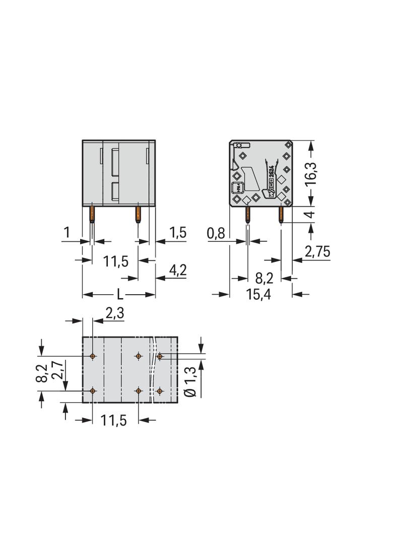 złączka do płytek drukowanych