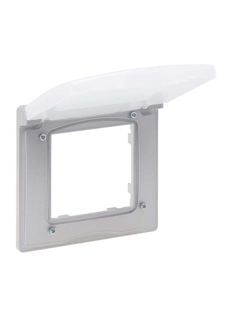 Niloe Step Ramka Pojedyncza IP44- Kolor Aluminium 863396 LEGRAND