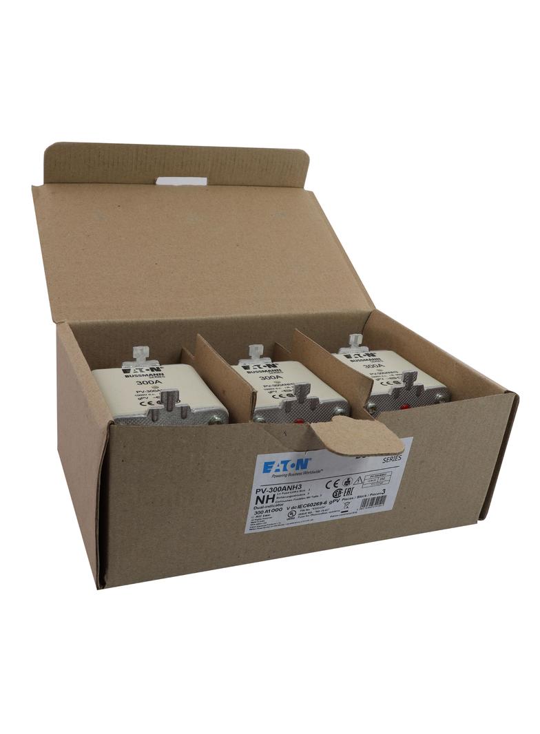 PV-300ANH3 Wkładka PV NH 300A 1000V DC PV rozmiar 3 podwójny wskaźnik PV-300ANH3 EATON