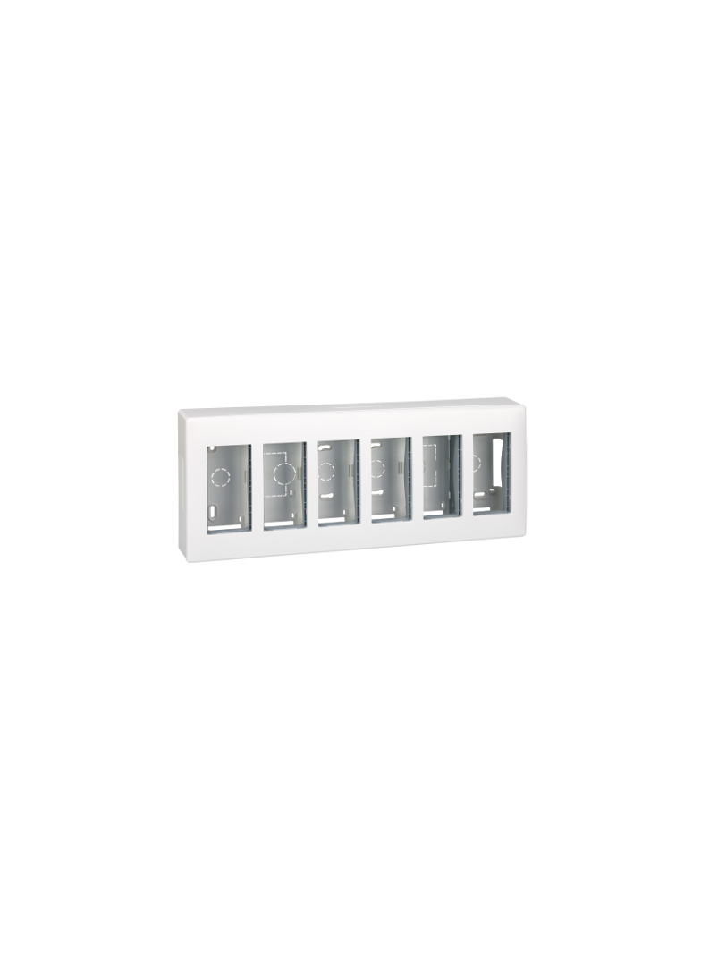 Simon Connect Obudowa natynkowa S500 6-modułowa 12x K45 kompletna aluminium 51000006-033 51000006-030 KONTAKT