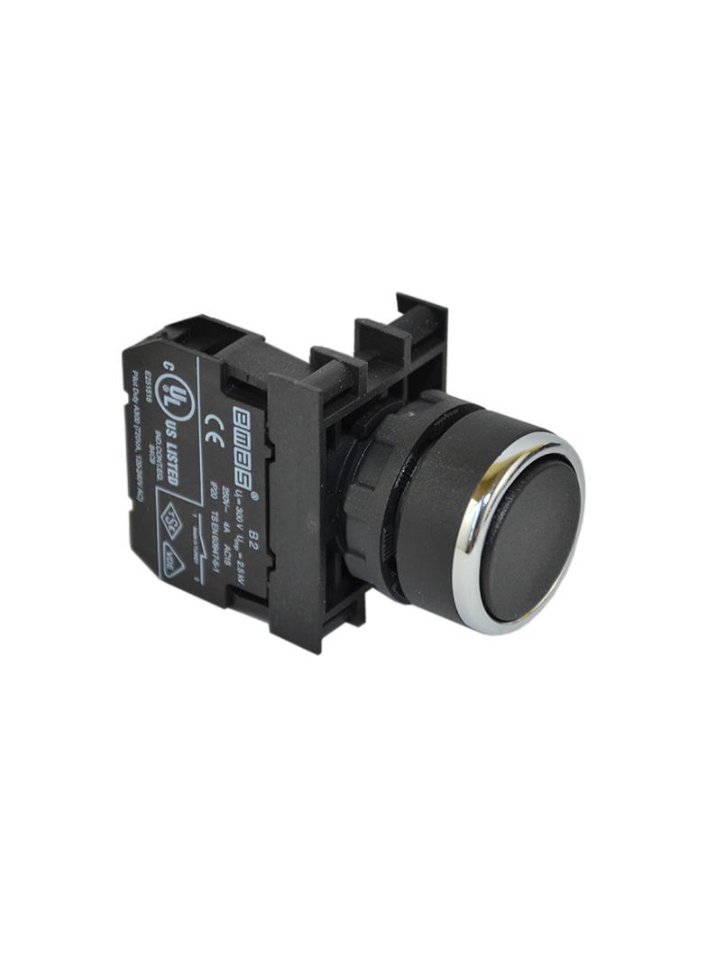 Przycisk kryty 1NO czarny