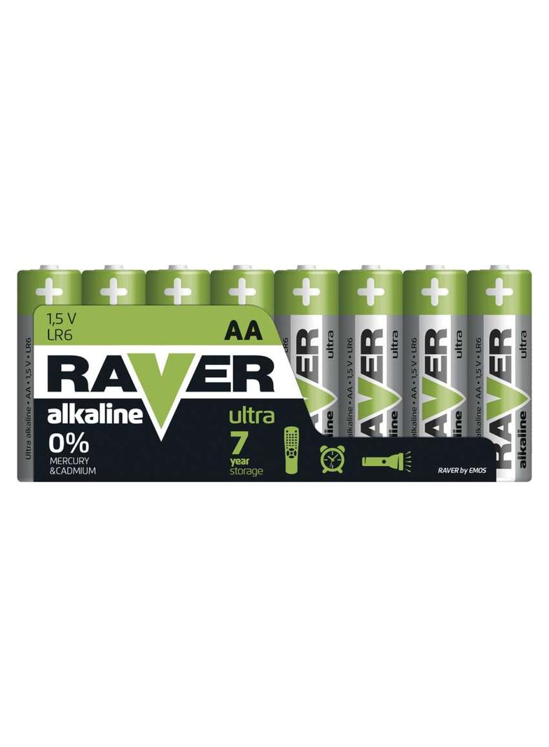 Bateria alkaliczna Raver Ultra Alkaline AA (LR6) folia 8 B79218 EMOS