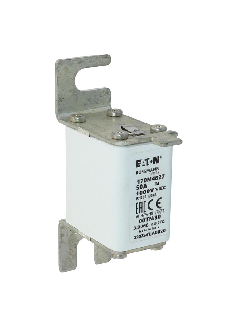 50A 1000V 00TN/80 aR INDICATOR FUSE Wkładka szybka 50A AC 1000V rozmiar 00 30x47x98 mm aR D 170M4827