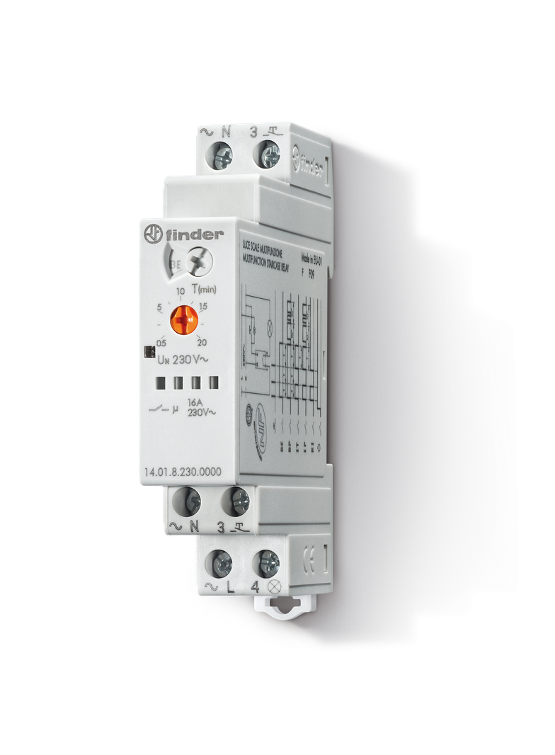 Automat do klatek schodowych serii 14: 1Z 16A 230V AC 14.01.8.230.0000 /5szt./ FINDER