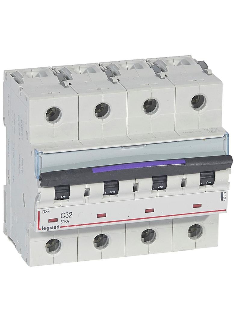 Wyłącznik Nadprądowy S324 C32 4P 32A 50Ka DX3 410177 LEGRAND
