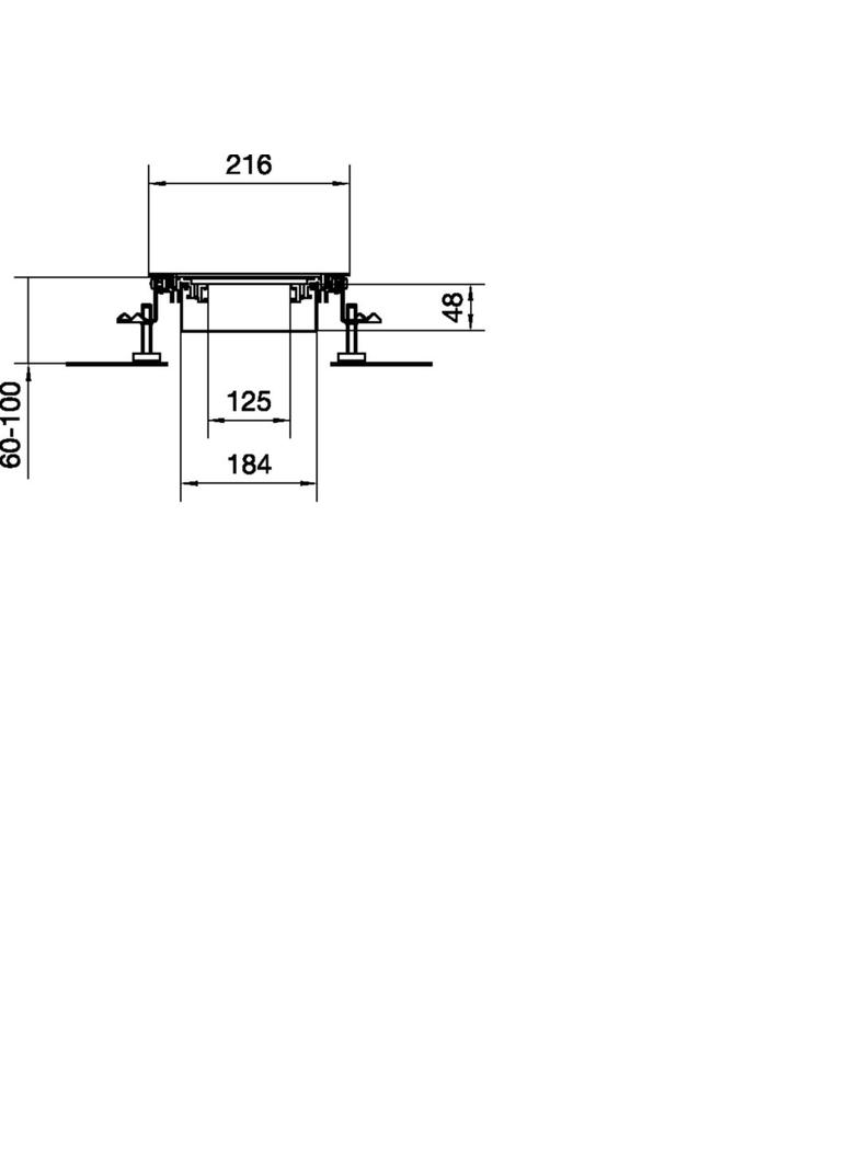 tehalit.BK Kanał współpoziomy wanna stalowa BKW 200x(60-100)mm stal BKW200060 HAGER