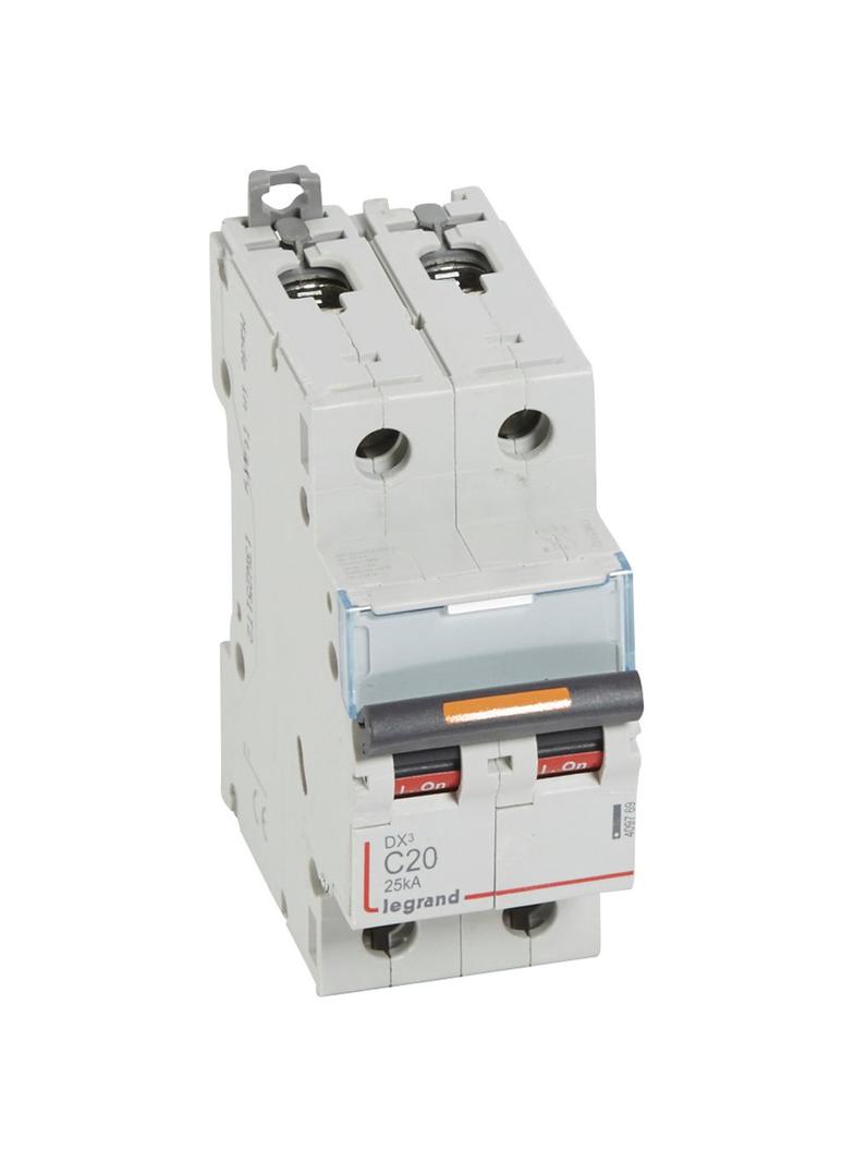Wyłącznik Nadprądowy S322 C20 2P 20A 25Ka DX3 409769 LEGRAND