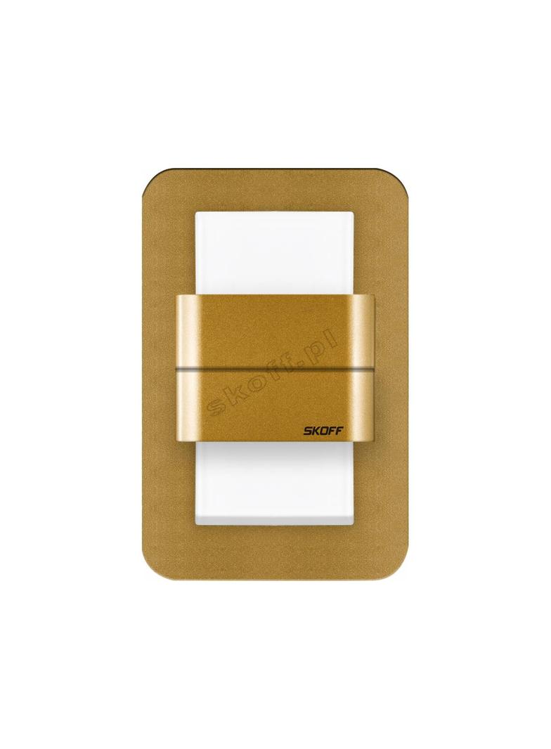 DUO SALSA - M (mosiądz mat) / WW (ciepły biały)   [obud. Aluminium + lakier] [IP 66]