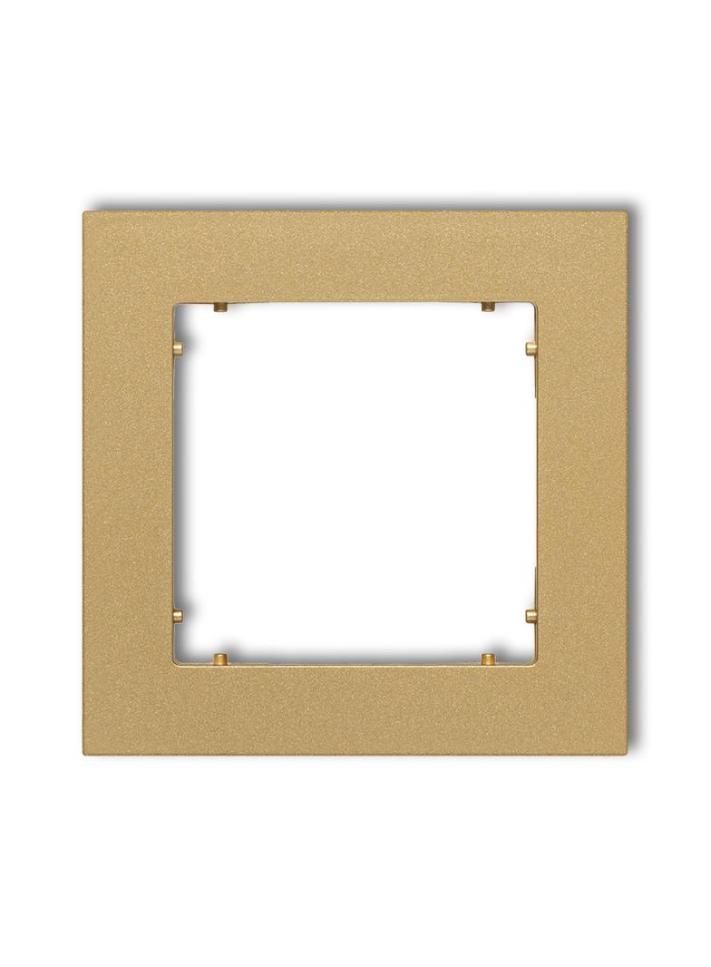 MINI Ramka uniwersalna pojedyncza z tworzywa złota
