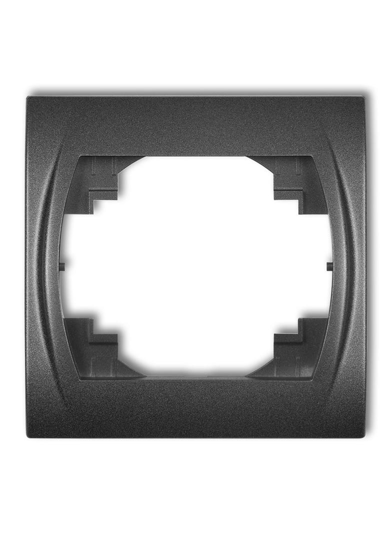 LOGO Ramka pozioma pojedyncza grafitowa