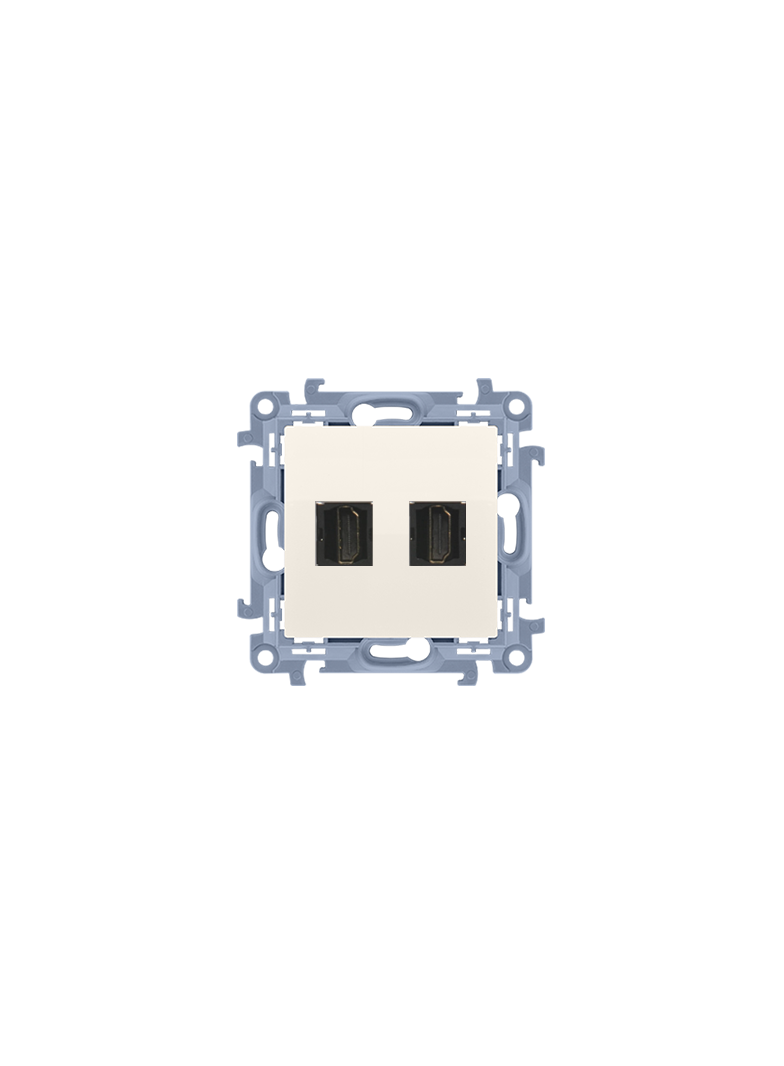 "Simon 10 WC-GHDMI2x-01-41xx Gniazdo HDMI ver.1.4 podwójne (moduł)