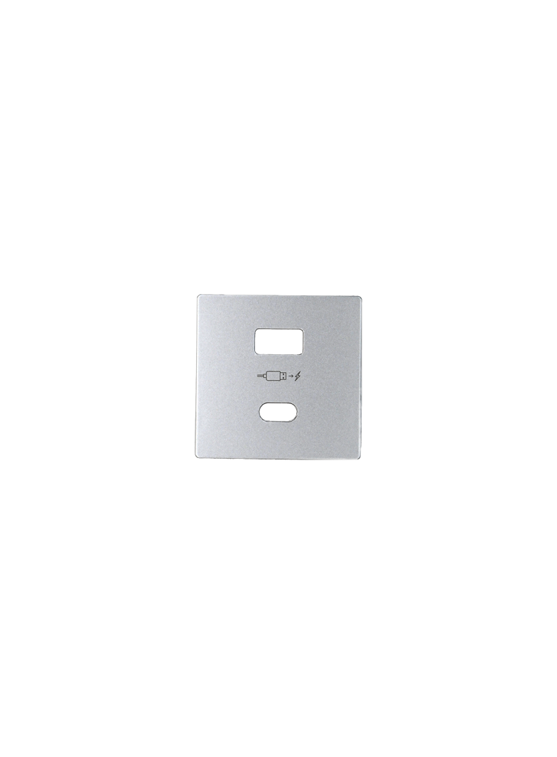 Simon 82 Pokrywa do ładowarki USB typ A+C aluminium 8201296-093 KONTAKT