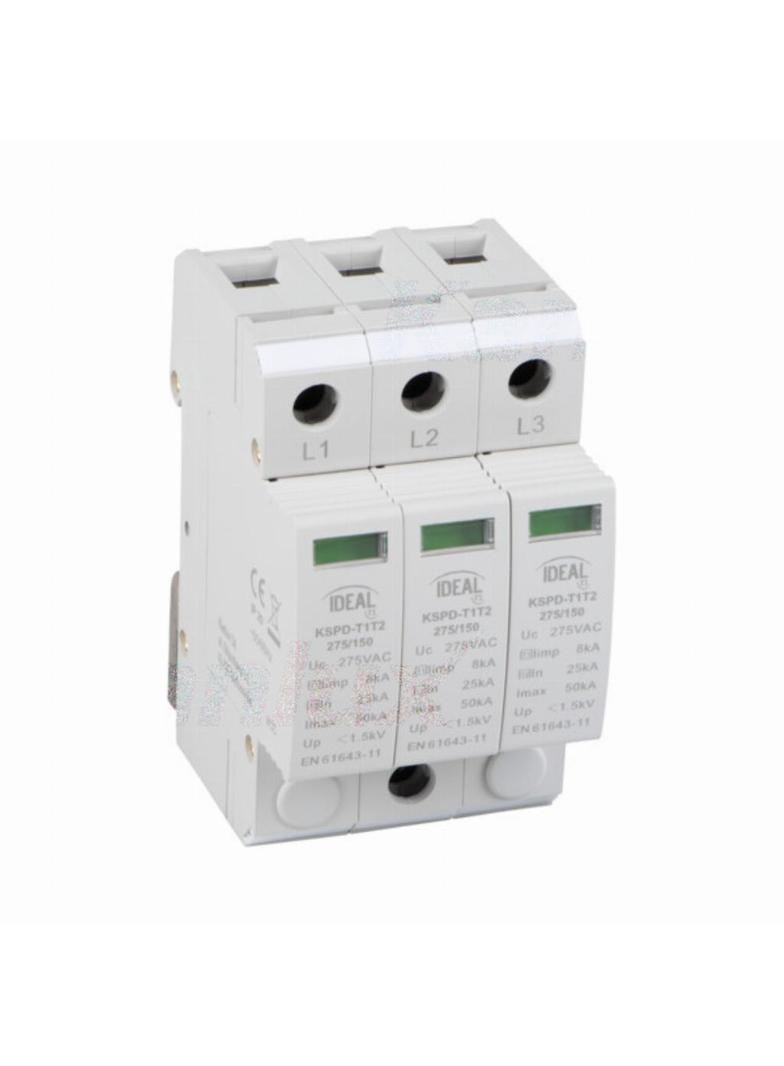 KSPD-T1T2 275/150 3P Ogranicznik przepięć IDEAL TS KSPD-T1T2 275/150 3P KANLUX