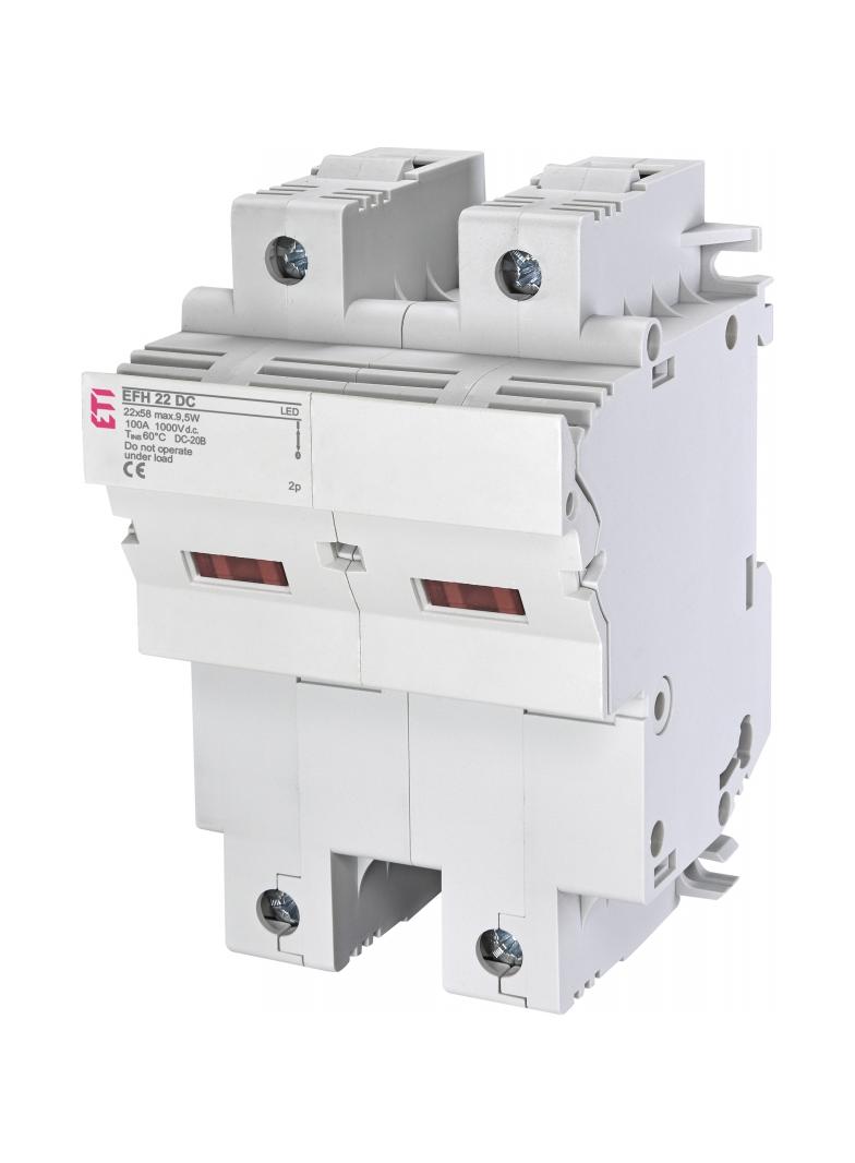 Podstawa bezpiecznikowa DC EFH 22 DC LED 2P 002570213 ETI