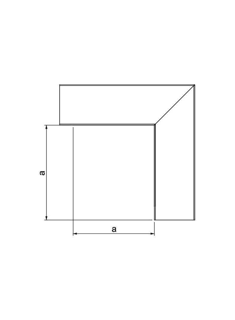 NAROŻE PŁASKIE KANAŁU LKM40X60