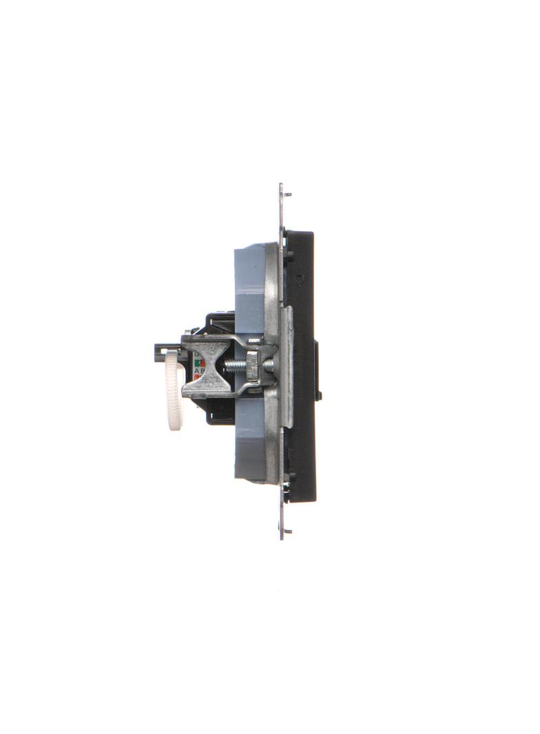 Simon 55 Gniazdo komputerowe pojedyncze RJ45 kategoria 6 z przesłoną przeciwkurzową Czarny mat