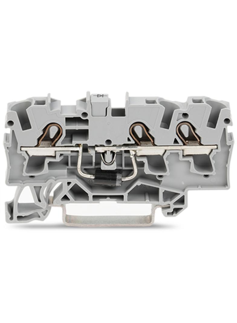 TOPJOB S złączka diodowa 3-przewodowa 4mm 2 szara