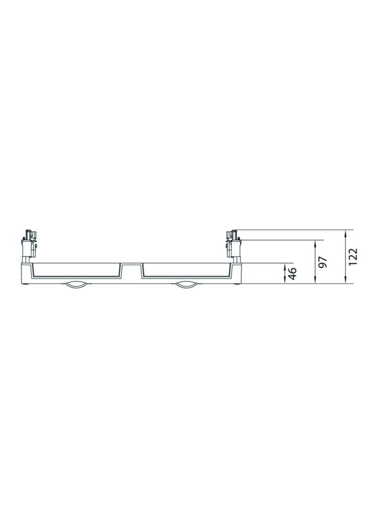 univers N Blok dla szyn zbiorczych poziomych 60mm 4/5-pol. 1xNH3 450x500mm UE32E3B HAGER