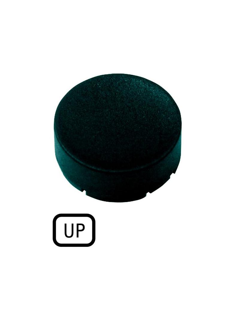 M22-XDH-S-GB3 Soczewka do przycisku wystającego 22mm płaska czarna z opisem /UP/ 218244 EATON