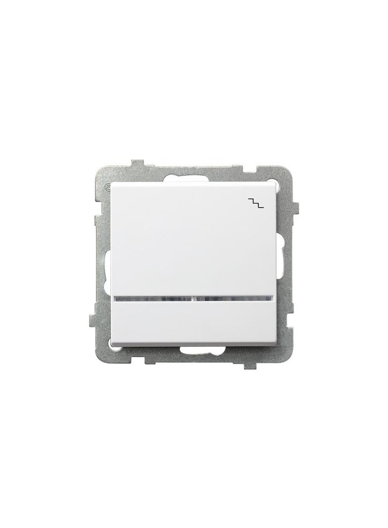 SONATA Łącznik schodowy z podświetleniem niebieskim - kolor biały mat