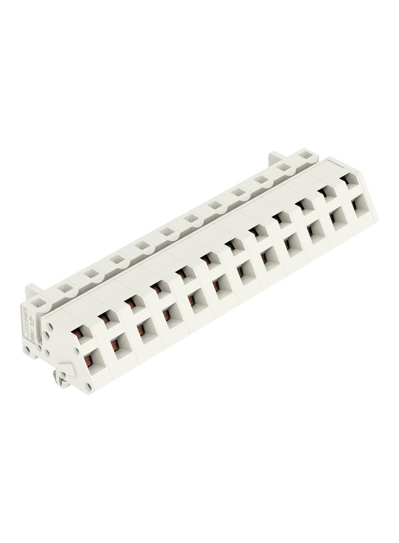 1-przewodowe gniazdo kątowe CAGE CLAMP pełna ochrona przed błędnym wetknięciem jasnoszary /25szt./ 721-342/008-000 WAGO