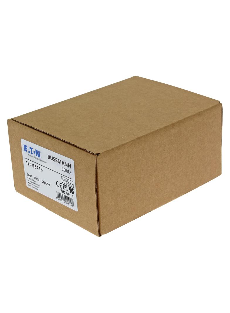 FUSE 700A 690V 2BN/50 AR UC Wkładka szybka 700A AC 690V rozmiar 2 61x77x51 mm aR IEC UL 170M5413 EAT