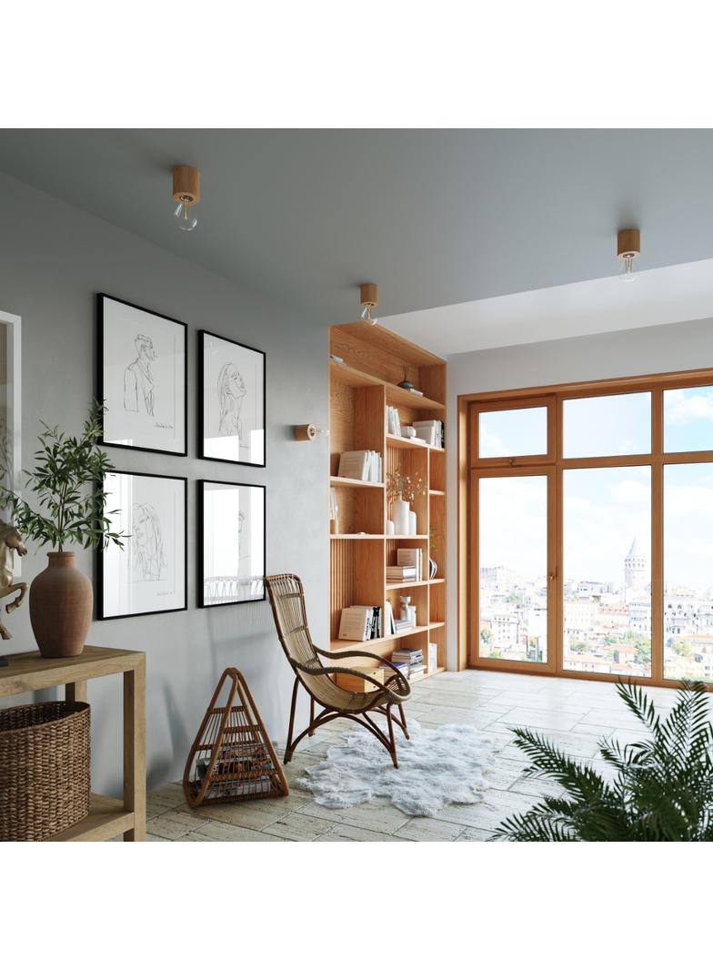 Sollux Kinkiet SALGADO naturalne drewno SL.0673