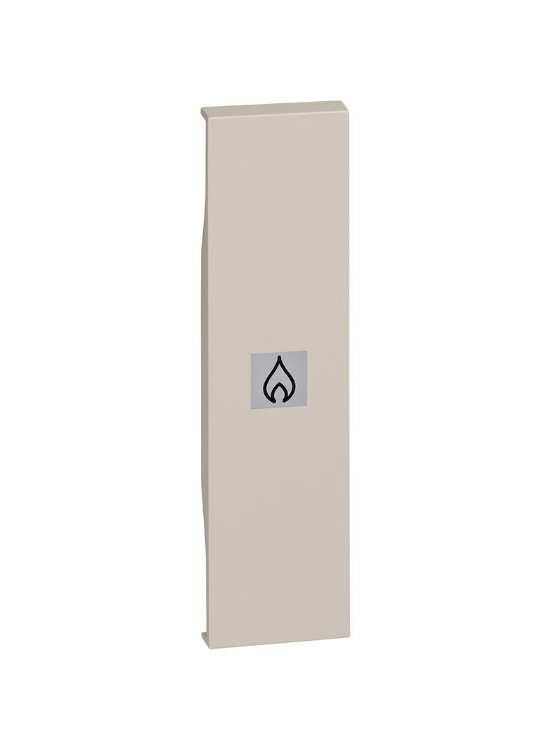 LIVING NOW - KLAWISZ Z OKIENKIEM PODŚWIETLENIA  OGRZEWANIE  - 1 MODUŁ - PIASKOWY BEŻ, Bticino