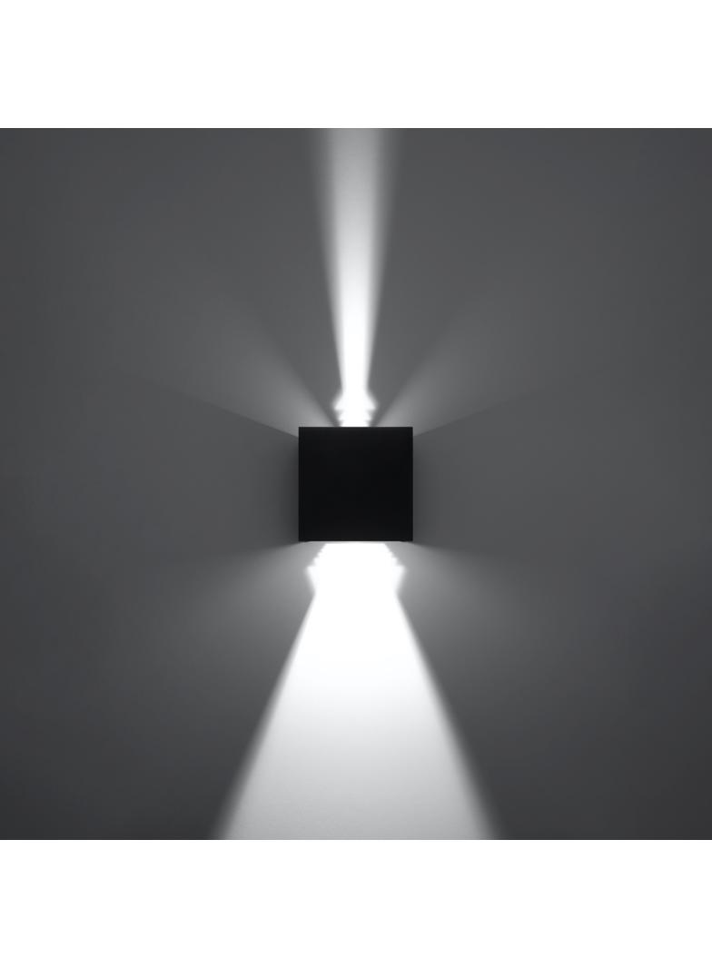 Sollux Kinkiet LUCA czarny LED IP54 SL.0545