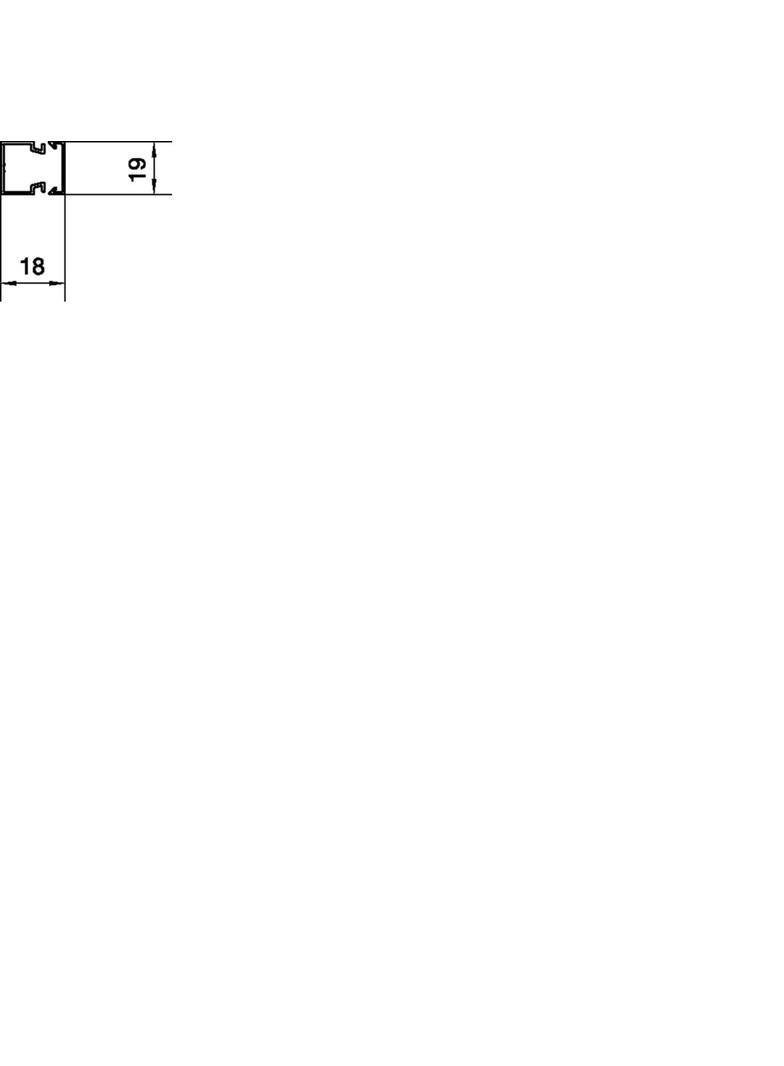 tehalit.LFH Kanał elektroinstalacyjny bezhalogenowy 20x20mm, biały