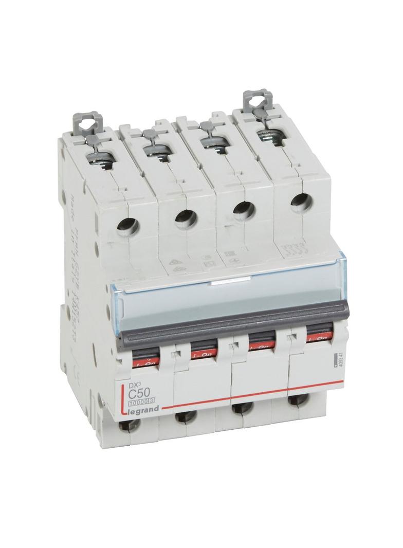 WYŁĄCZNIK NADPRĄDOWY S 314 4P C 50A 10000A SERII DX3, Legrand