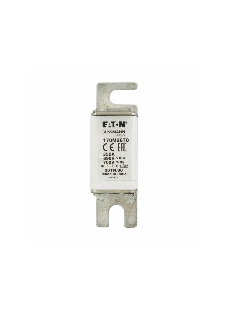 350A 690V aR 00TN/80 TYPE T IND. FUSE Wkładka szybka 350A AC 690V DIN 00 aR DIN IEC nieizol 170M2670