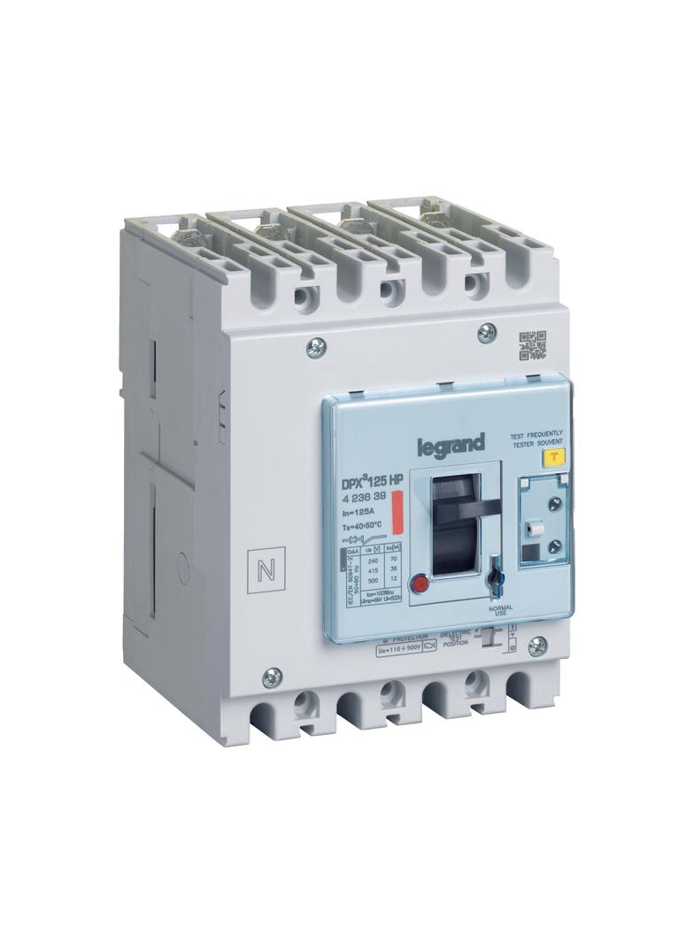 Wyłącznik DPX3 125 Hp+Rcd 4P 125A 36kA 423639 LEGRAND