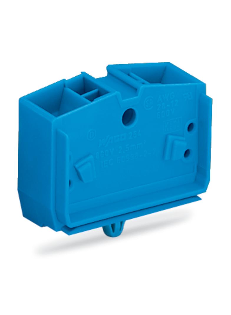 Złączka 4‑przewodowa 2,5mm2 niebieska ze stopką montażową 264‑344 /100szt./ WAGO