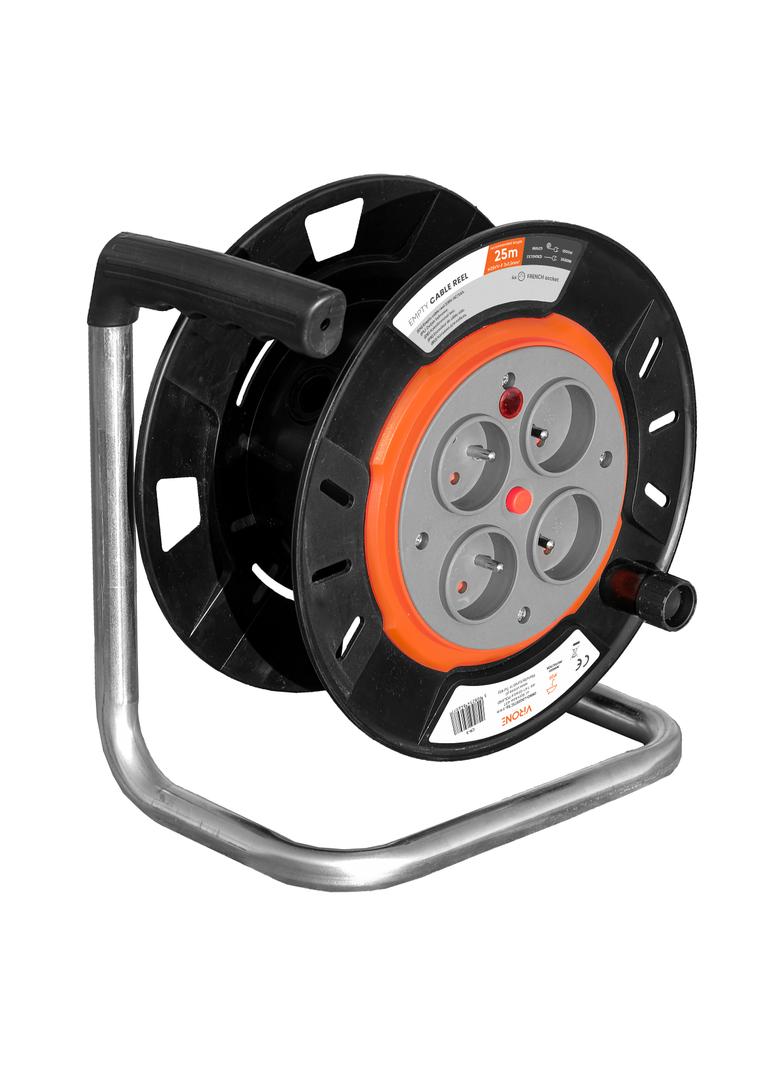 Zwijak bębnowy IP20 4x2P+Z 16A 230V, H05RR-F 3x1,5mm2, 25m