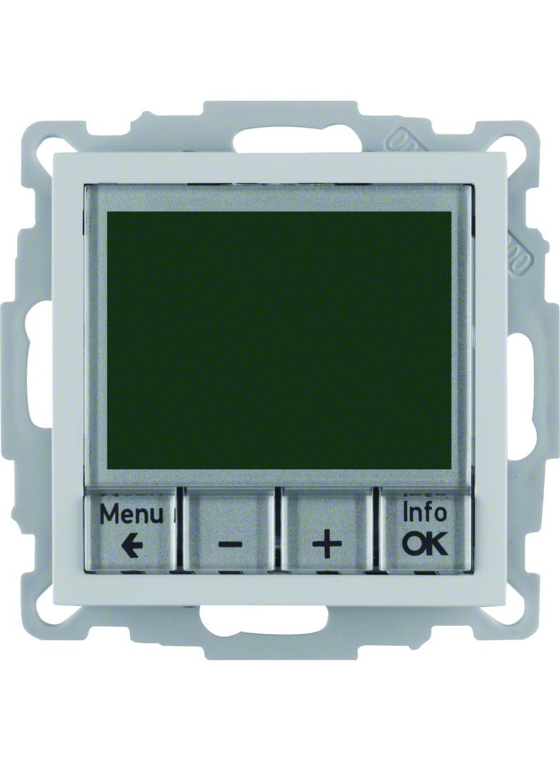 BERKER B.X Regulator temperatury ze sterowaniem czasowym z stykiem zwiernym i elementem centralnym a