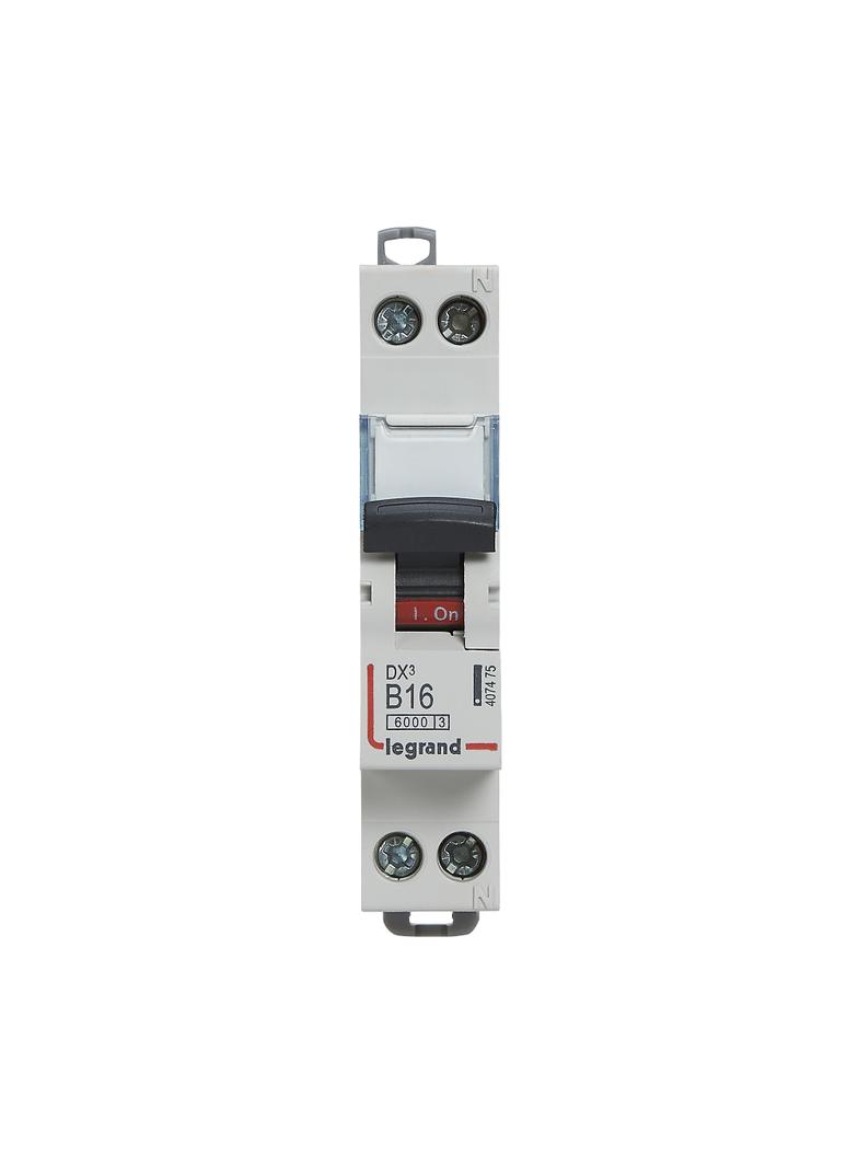 Wyłącznik Nadprądowy S 301N 1P+N B 16 6kA DX3 407475 LEGRAND