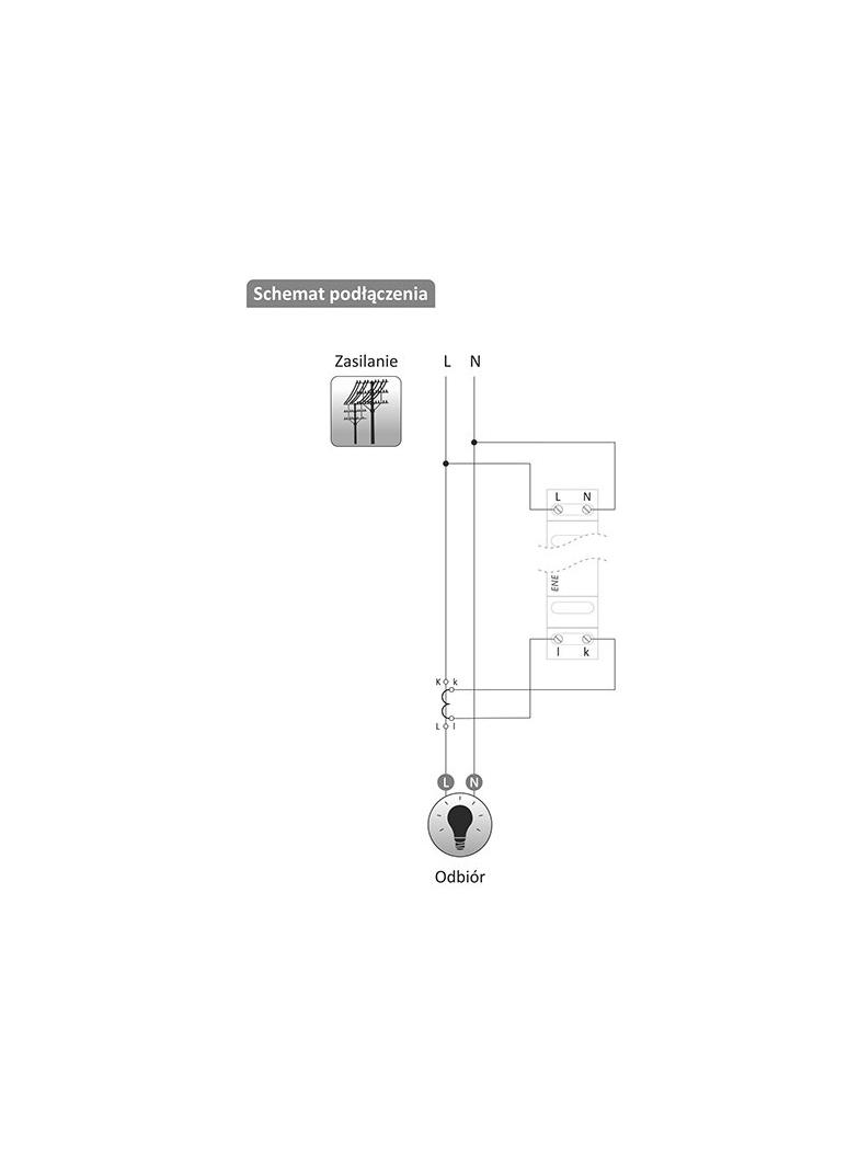 Monitor energii elektrycznej JEDNOFAZOWY WI-FI FOX ENERGY 1 WI-MEF-1 40A WI-MEF-1-40 F&F