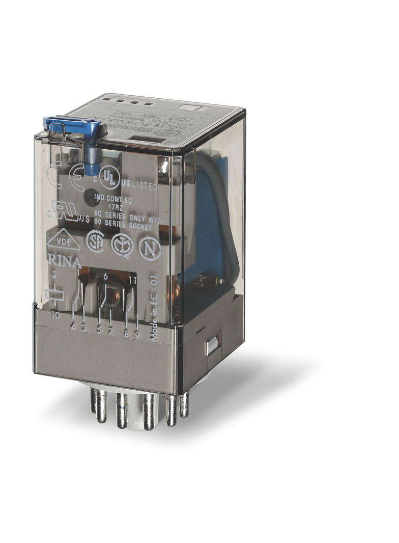 Przekaźnik przemysłowy serii 60: 3P 10A 24V AC 60.13.8.024.5000 /10szt./ FINDER