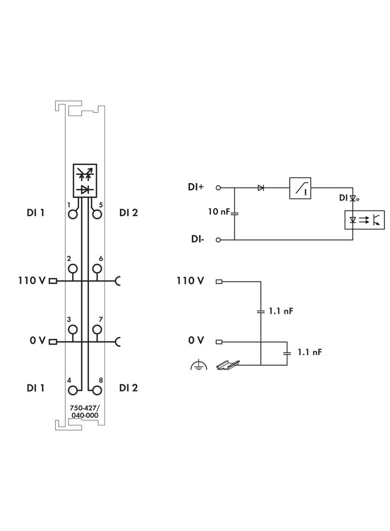 2-kanałowy moduł wejść dwustanowych