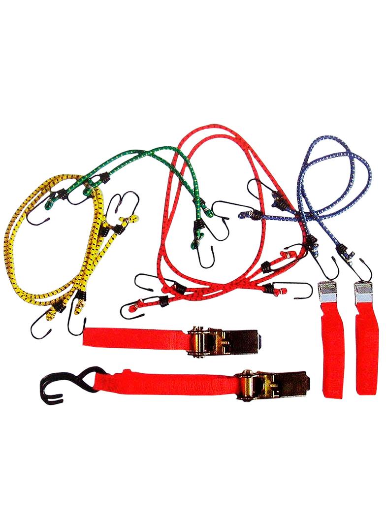 Taśmy i ściągacze do bagażu, 12 szt.