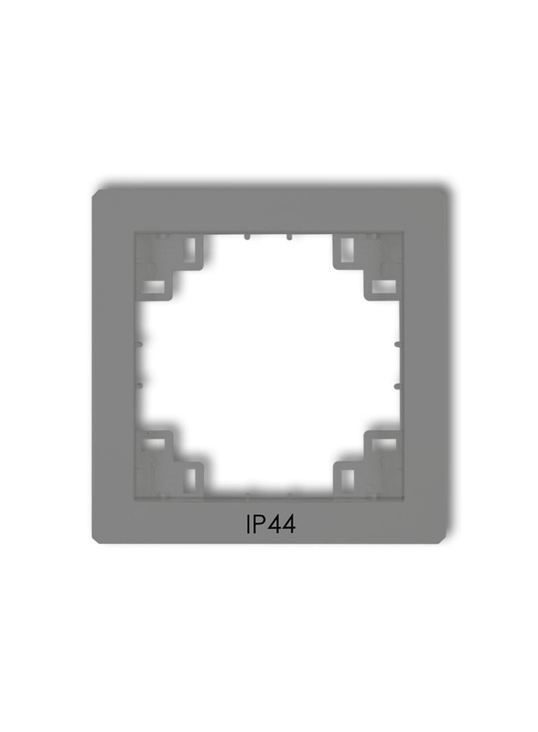 DECO Ramka pośrednia do łączników IP44 szary mat