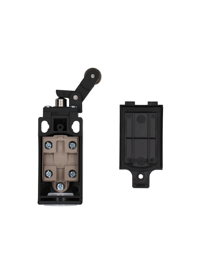 ŁĄCZNIK KRAŃCOWY (TWORZYWO) POPYCHACZ Z ROLKĄ