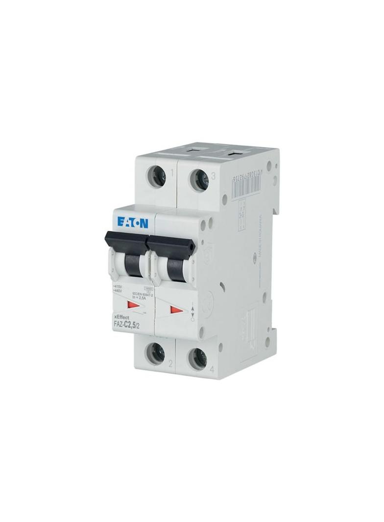FAZ-C2,5/2 Wyłącznik nadprądowy 15kA C2,5A 2P 278749 EATON