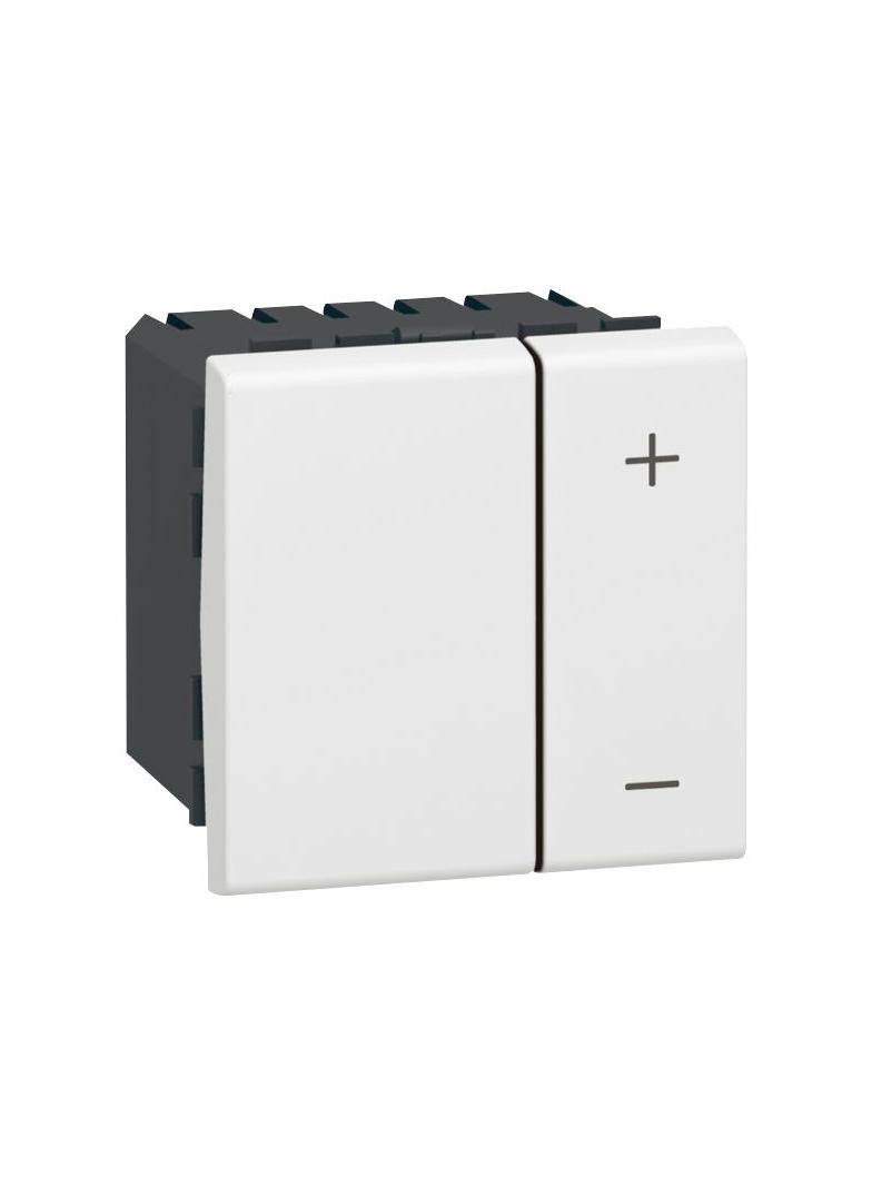 MOSAIC ŚCIEMNIACZ PRZYCISKOWY BEZ PRZEWODU NEUTRALNEGO 600W-2 MODUŁY BIAŁY 230V~, Legrand