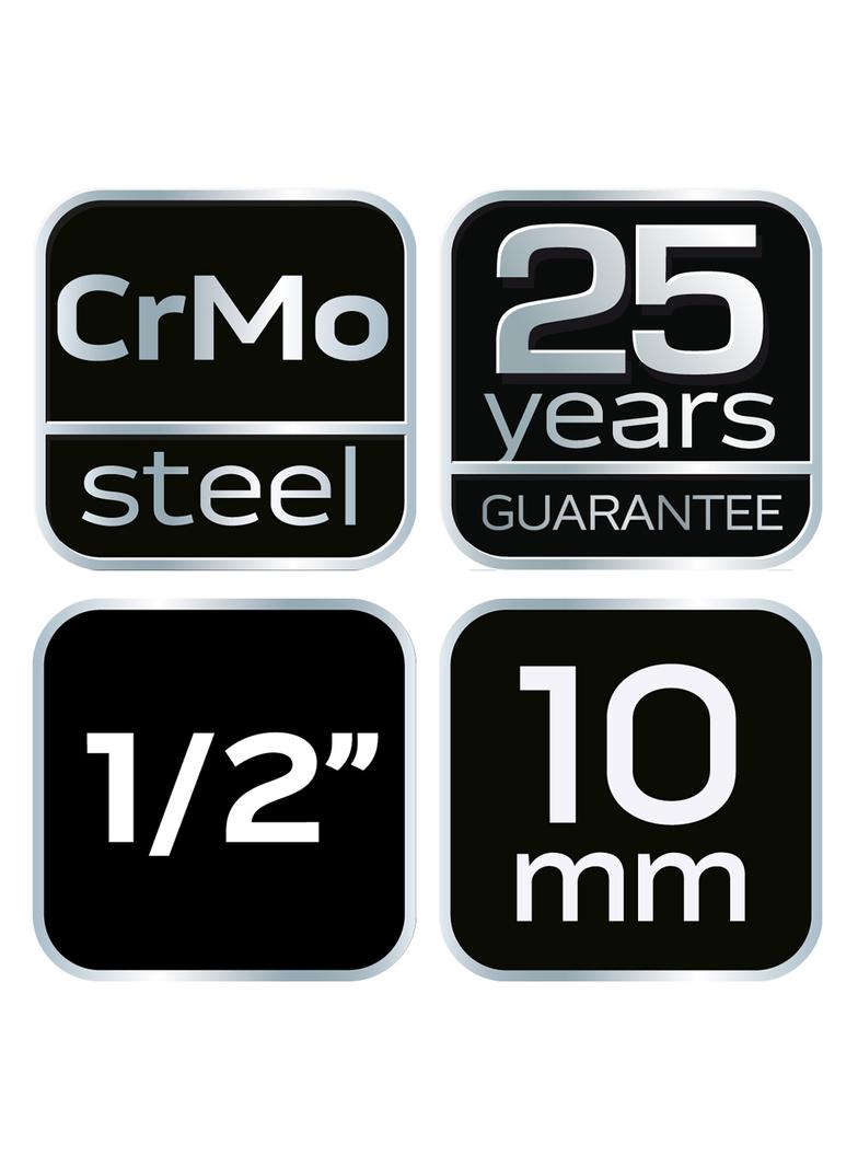 Nasadka udarowa 1/2", 10 x 38mm, Cr-Mo