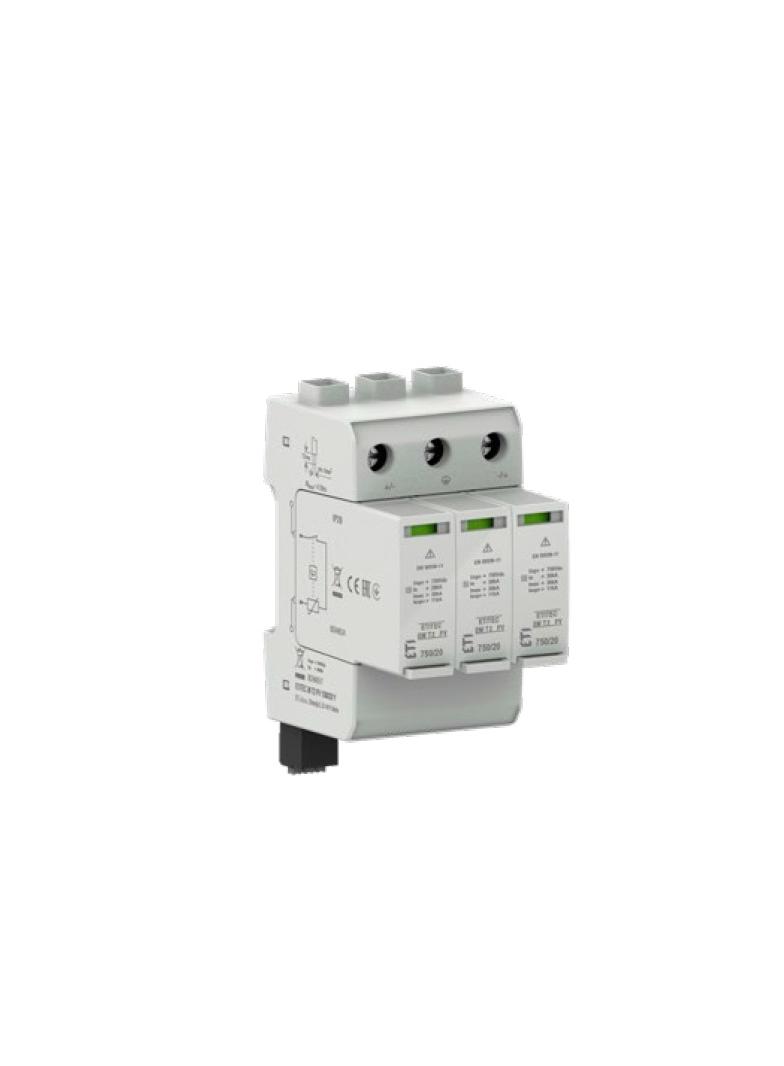 Moduł wymienny do ogran.przepięć Typ 2 (kl.C) do systemów PV MOD. EM T2 PV 550/20 002440627 ETI