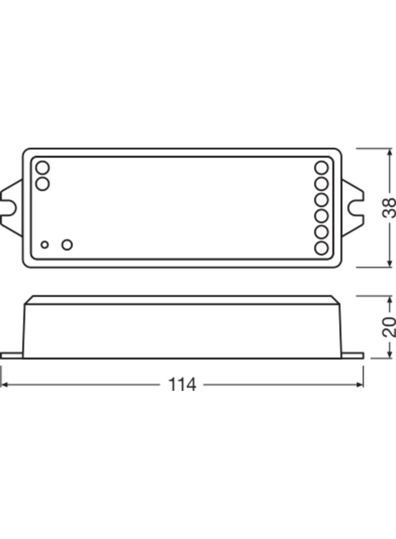 Wielokanałowa jednostka sterująca LC RF CONTROL 24V RGBW/TW